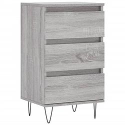 Foto van Vidaxl dressoir 40x35x70 cm bewerkt hout grijs sonoma