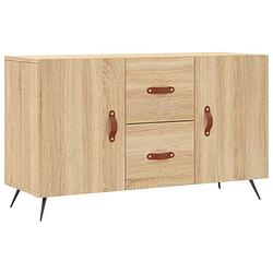 Foto van Vidaxl dressoir 100x36x60 cm bewerkt hout sonoma eikenkleurig