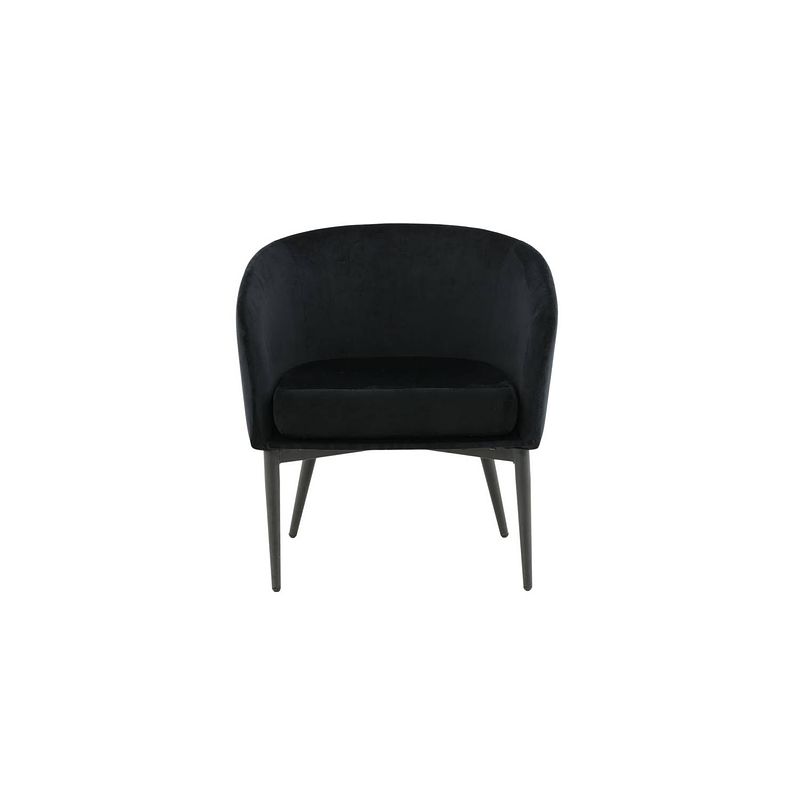 Foto van Fluffy fauteuil zwart.