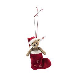 Foto van Steiff kerst ornament teddybeer, bruin