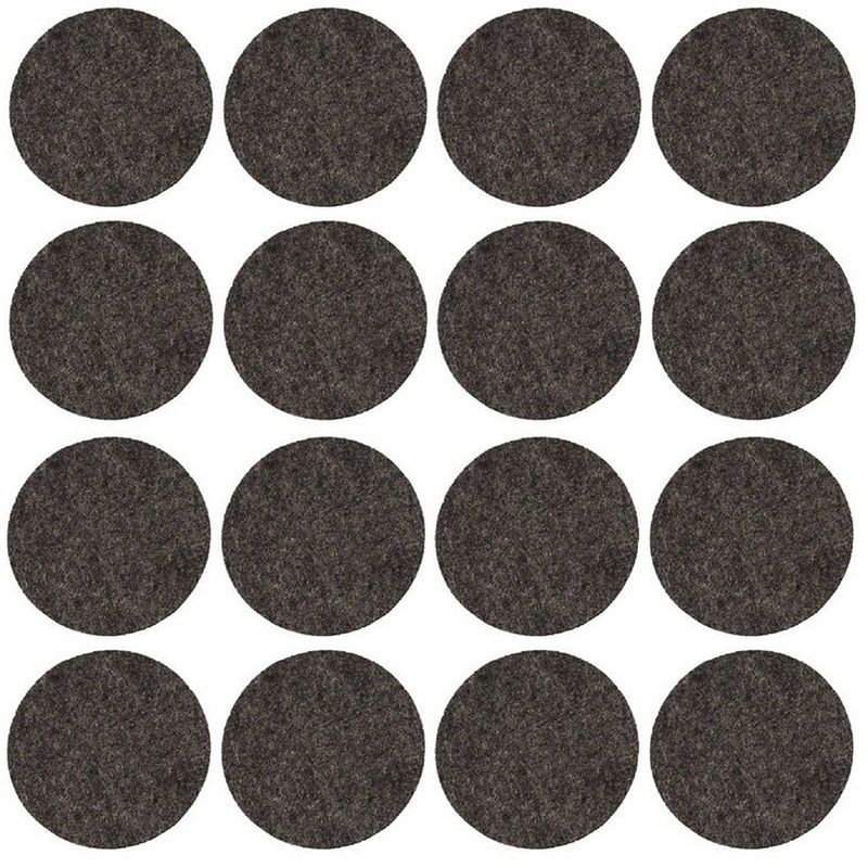 Foto van 16x zwarte meubelviltjes/antislip stickers 2,6 cm - meubelviltjes