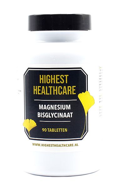 Foto van Highest healthcare magnesium bisglycinaat tabletten