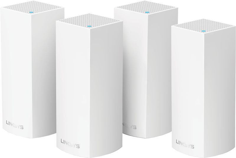 Foto van Linksys velop tri-band mesh wifi (4-pack wit)