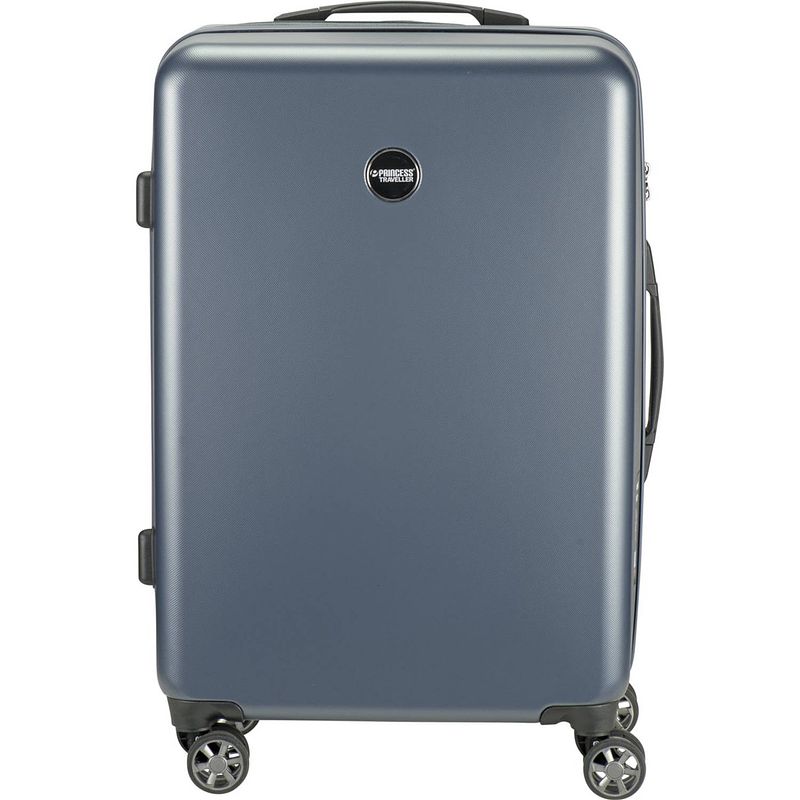 Foto van Princess traveller pt01 deluxe - reiskoffer - platinum navy - m - 67cm