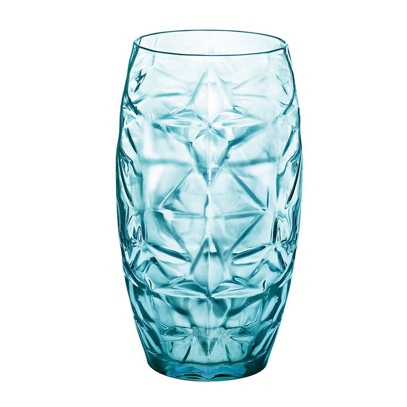 Foto van Glas oriente blauw glas 470 ml (6 stuks)