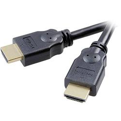 Foto van Speaka professional hdmi aansluitkabel hdmi-a stekker, hdmi-a stekker 1.50 m zwart sp-7869884 audio return channel (arc), vergulde steekcontacten, ultra