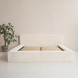 Foto van 2-persoons bedframe melody met opbergruimte - beige 180x200 cm - pocketvering - inclusief topper - dekbed-discounter.nl