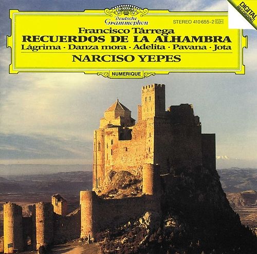 Foto van Tarrega: recuerdos de la alhambra;/ lagrima; danza - cd (0028941065520)