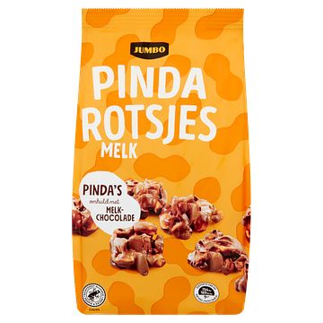 Foto van Jumbo melkchocolade pindarotsjes 250g