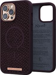 Foto van Njord apple iphone 13 pro max back cover met magsafe bruin