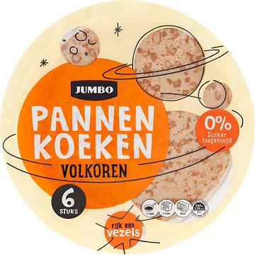 Foto van Pannenkoeken, poffertjes of pancakes 2 verpakkingen a 100810 gram m.u.v. jan poffertjes 12 stuks | jumbo pannenkoeken volkoren 6 stuks 360g aanbieding bij jumbo