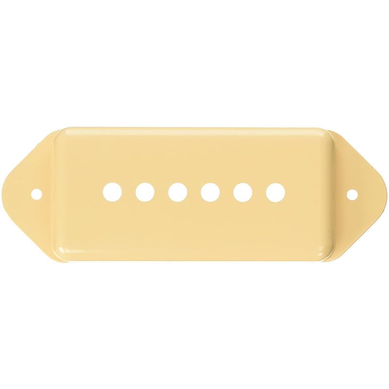 Foto van Gibson p-90 / p-100 pickup cover dog ear cream elementkap voor gitaar