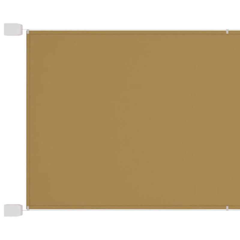 Foto van Vidaxl luifel verticaal 140x600 cm oxford stof beige