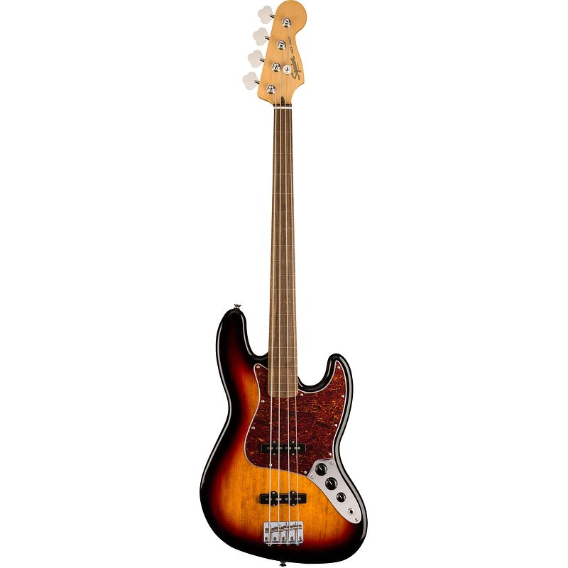 Foto van Squier classic vibe 60s jazz bass fl 3-tone sunburst