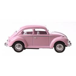 Foto van Kinsmart auto volkswagen beetle junior 6 cm die-cast roze