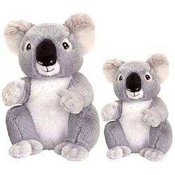Foto van Keel toys - pluche knuffel dieren set 2x koala beertjes 18 en 26 cm - knuffeldier