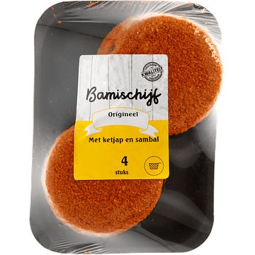 Foto van Ambachtelijke snacks bamischijf origineel met ketjap en sambal 4 stuks bij jumbo