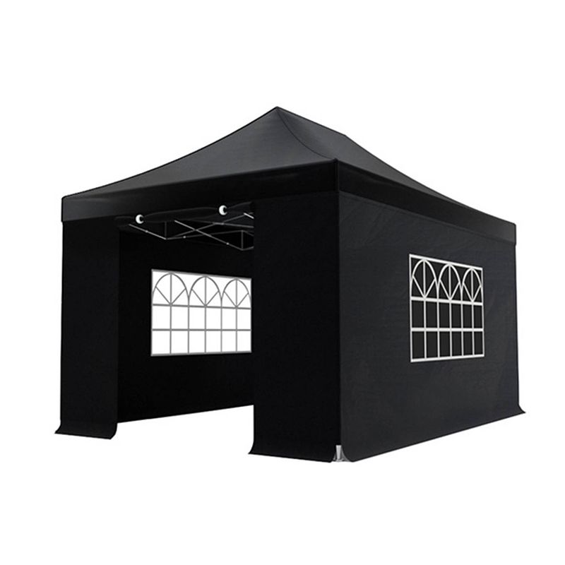 Foto van Easy up 3x4,5m zwart 40mm (aluminium buizen) semi prof partytent opvouwbaar