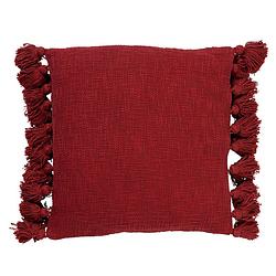 Foto van Dutch decor sierkussen ruby 45x45 cm merlot