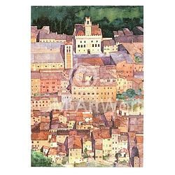 Foto van Ralf westphal - mittelalterliche bergstadt montepulciano, toskana kunstdruk 50x70cm