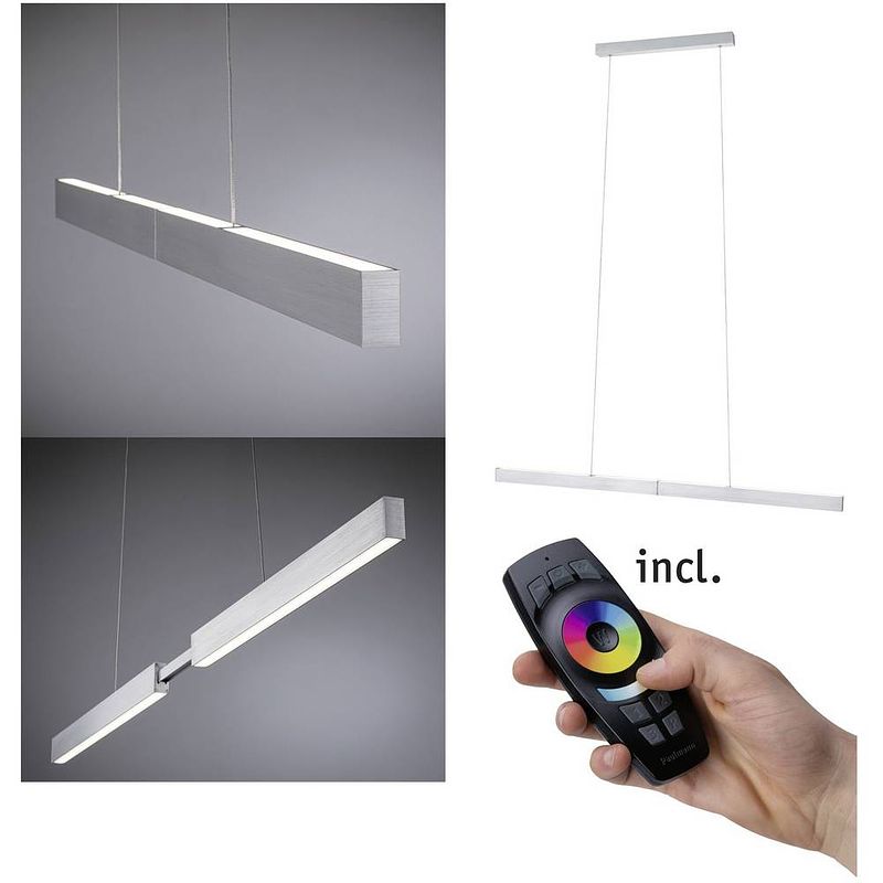 Foto van Paulmann aptare 79815 led-hanglamp led 18 w aluminium (geborsteld)