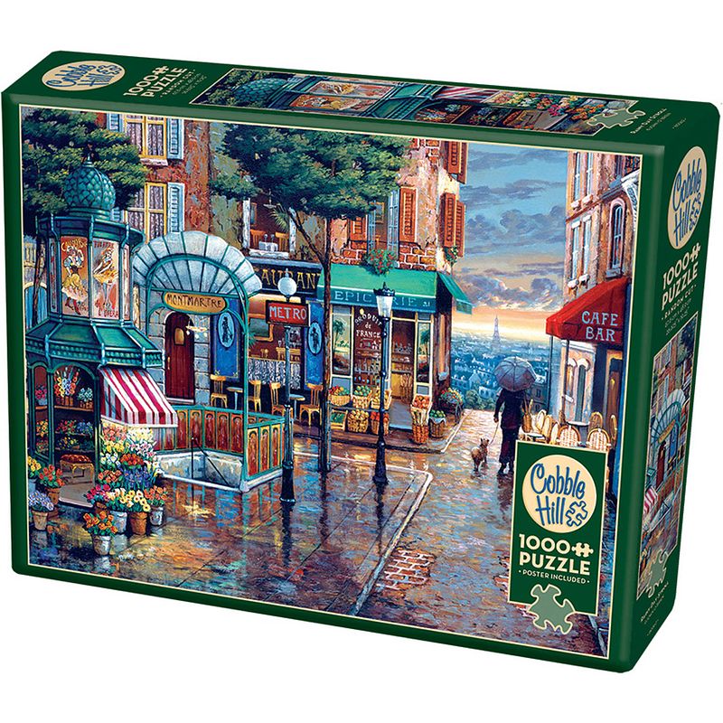 Foto van Cobble hill puzzle 1000 pieces - rainy day stroll