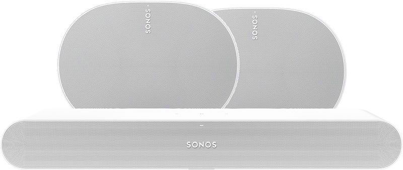 Foto van Sonos ray wit + 2x era 300 wit