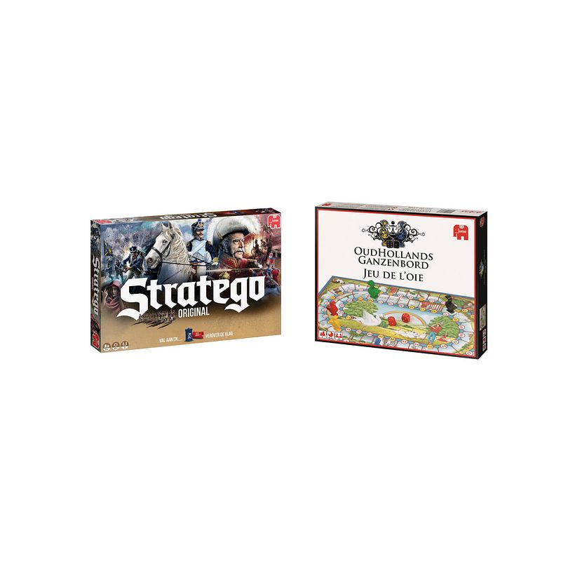 Foto van Spellenbundel - bordspellen - 2 stuks - stratego & ganzenbord