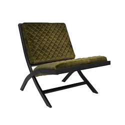 Foto van Bronx71 design fauteuil madrid velvet luxury groen.