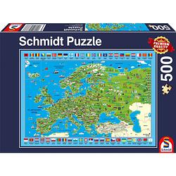 Foto van Schmidt ontdek europa! 500 stukjes - puzzel - 10+