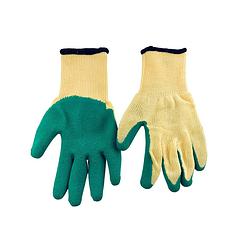 Foto van Orange85 tuinhandschoenen - extra grip - latex - groen - one size - werkhandschoenen