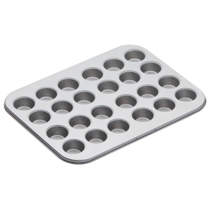 Foto van Kitchencraft bakvorm mini 35 x 27 x 3 cm carbonstaal zilver