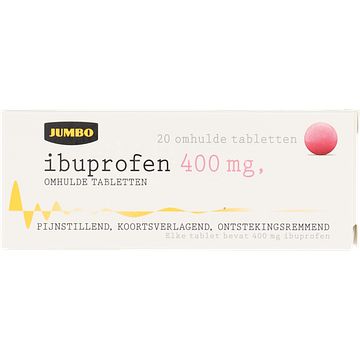 Foto van Jumbo ibuprofen 400mg 20tab uad