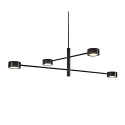 Foto van Nordlux hanglamp clyde 4 lichts 89 x 89 cm 3 step dim zwart