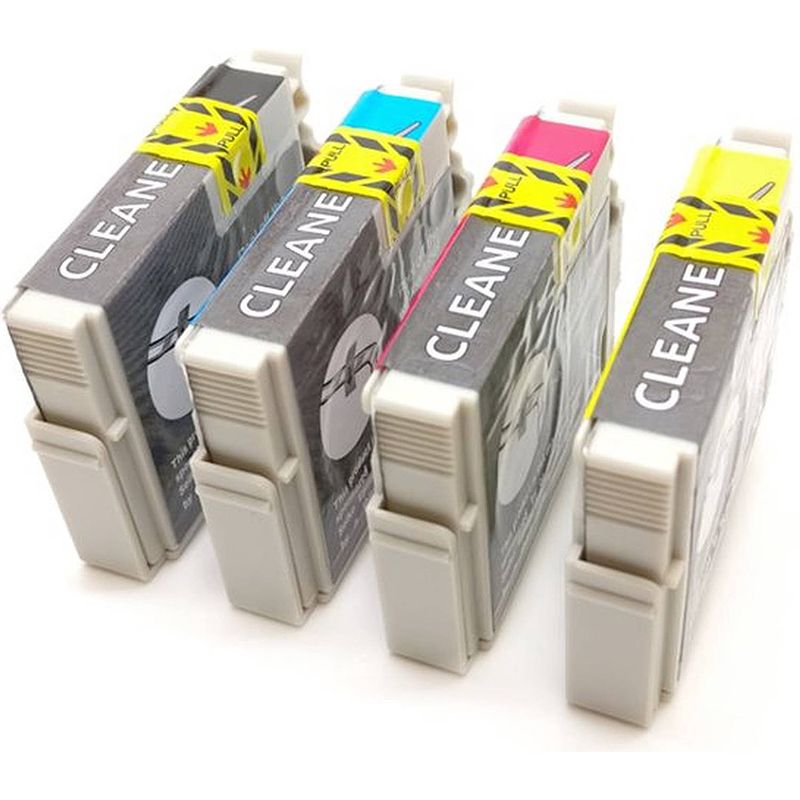 Foto van Inktmedia® - geschikt epson t0441 tot t0444 set reinigings cartridges