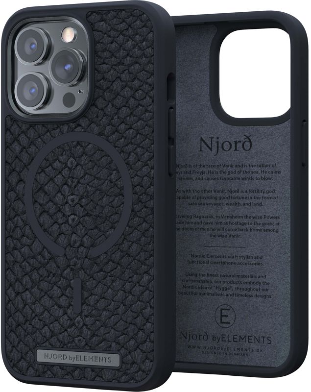 Foto van Njord apple iphone 13 pro back cover met magsafe grijs