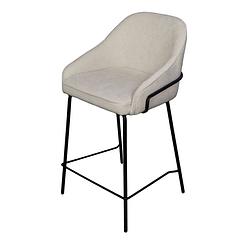 Foto van Giga meubel barstoel teddy - beige - zithoogte 65cm - stoel maxime