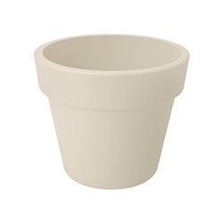 Foto van 2 stuks bloempot green basics top planter 30cm katoen wit elho