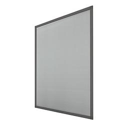 Foto van 2x vliegengordijn aluminium frame grijs 80x100