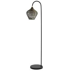 Foto van Light & living - vloerlamp alvaro - 35x30x160cm - brons