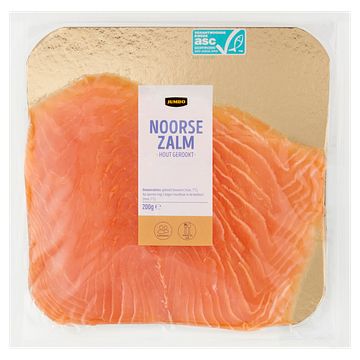 Foto van Jumbo noorse zalm hout gerookt 200g