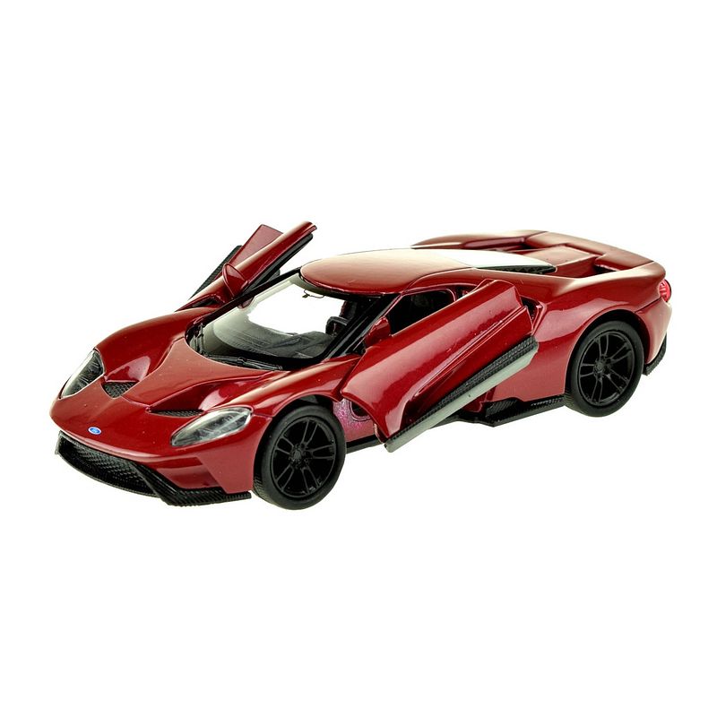 Foto van Welly schaalmodel ford 2017 gt 1:34 diecast rood 11 cm