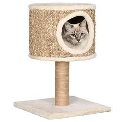 Foto van Vidaxl kattenmeubel met huis en krabpaal 52 cm zeegras