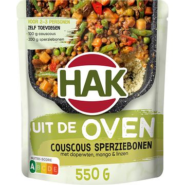 Foto van Hak uit de oven couscous sperziebonen 550g bij jumbo