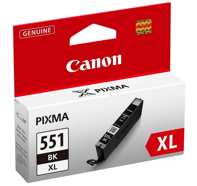 Foto van Canon cli-551xl bk inkt zwart