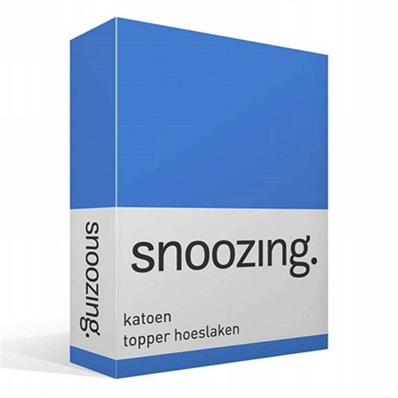 Foto van Snoozing - katoen - topper - hoeslaken - 200x220 - meermin