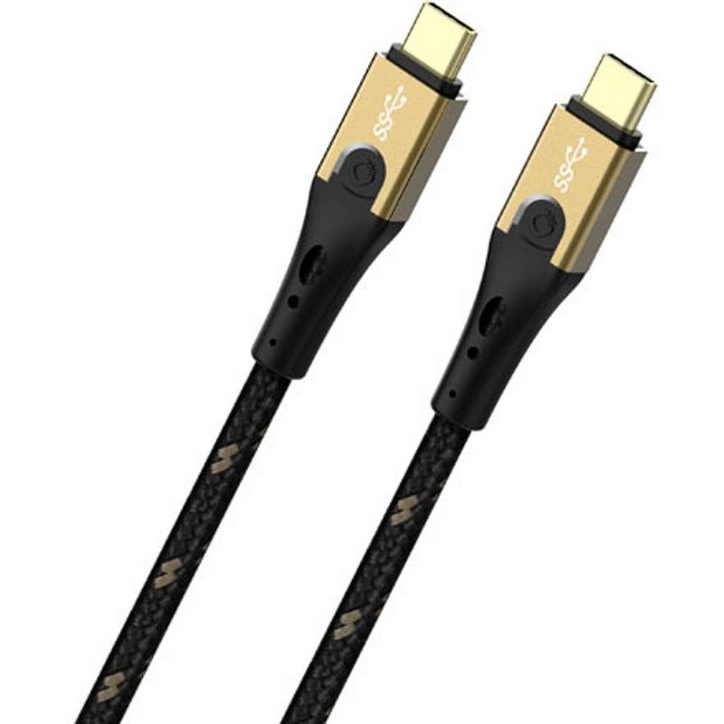 Foto van Oehlbach usb-kabel usb 3.2 gen2 (usb 3.1 gen2) usb-c® stekker, usb-c® stekker 3.00 m zwart/goud d1c9533