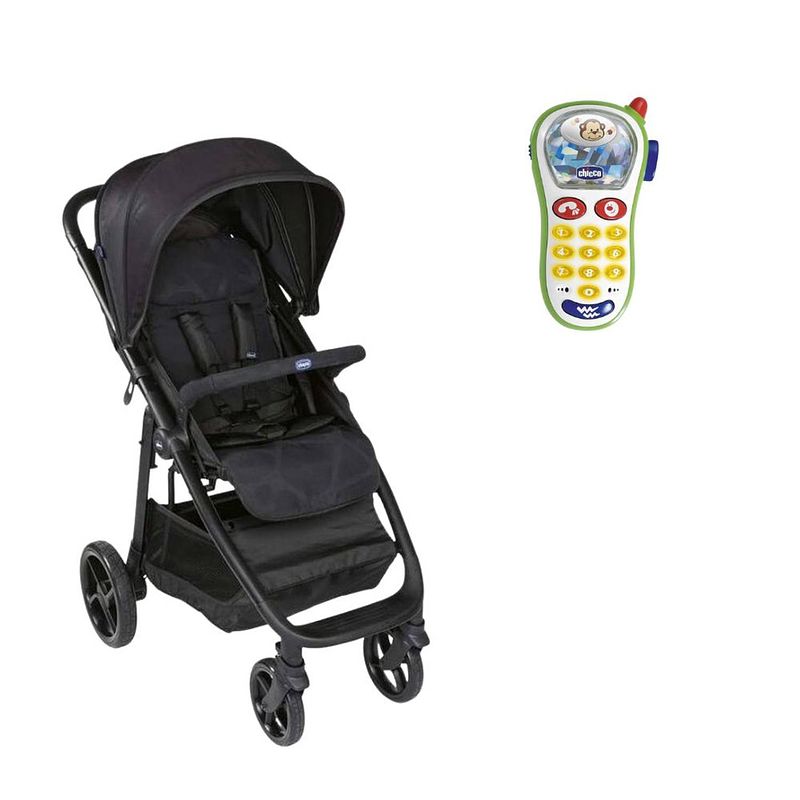 Foto van Chicco bundel - buggy multiride - jet black & rammelaar - baby fototelefoon