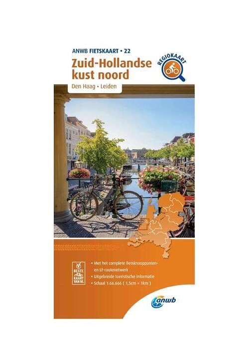 Foto van Fietskaart zuid-hollandse kust noord 1:66.666 - anwb - paperback (9789018047238)