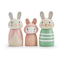 Foto van Tender leaf toys speelfiguren bunny tales junior hout 3-delig